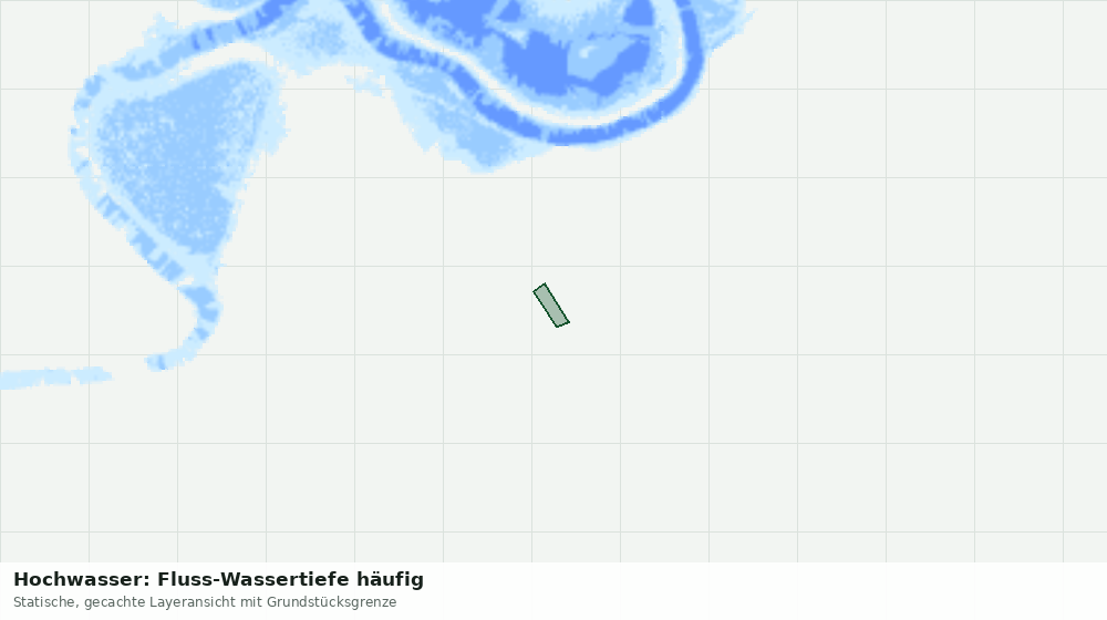 Statische Kartenansicht: Hochwasser: Fluss-Wassertiefe häufig