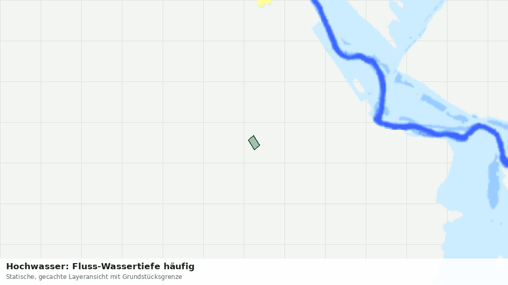 Statische Kartenansicht: Hochwasser: Fluss-Wassertiefe häufig