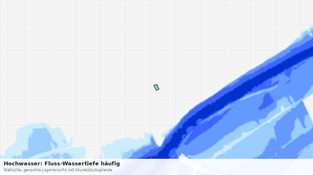 Statische Kartenansicht: Hochwasser: Fluss-Wassertiefe häufig