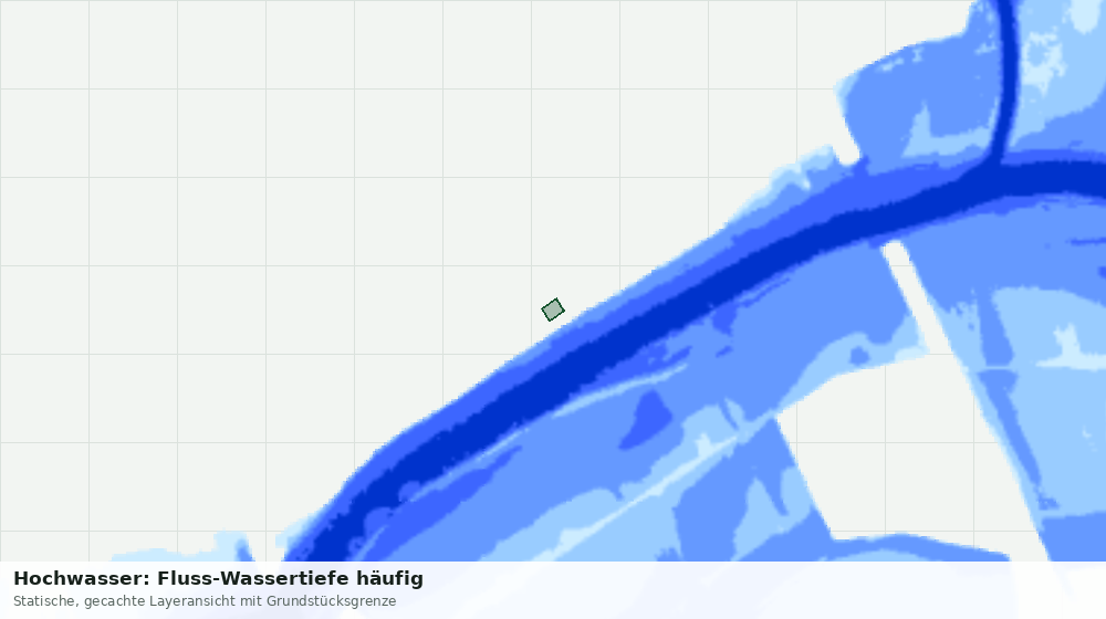 Statische Kartenansicht: Hochwasser: Fluss-Wassertiefe häufig