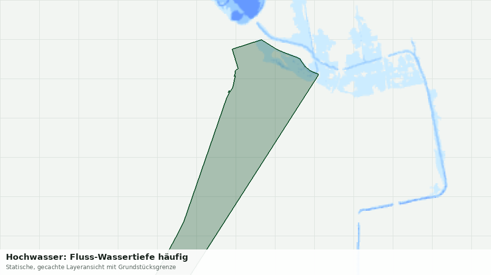 Statische Kartenansicht: Hochwasser: Fluss-Wassertiefe häufig