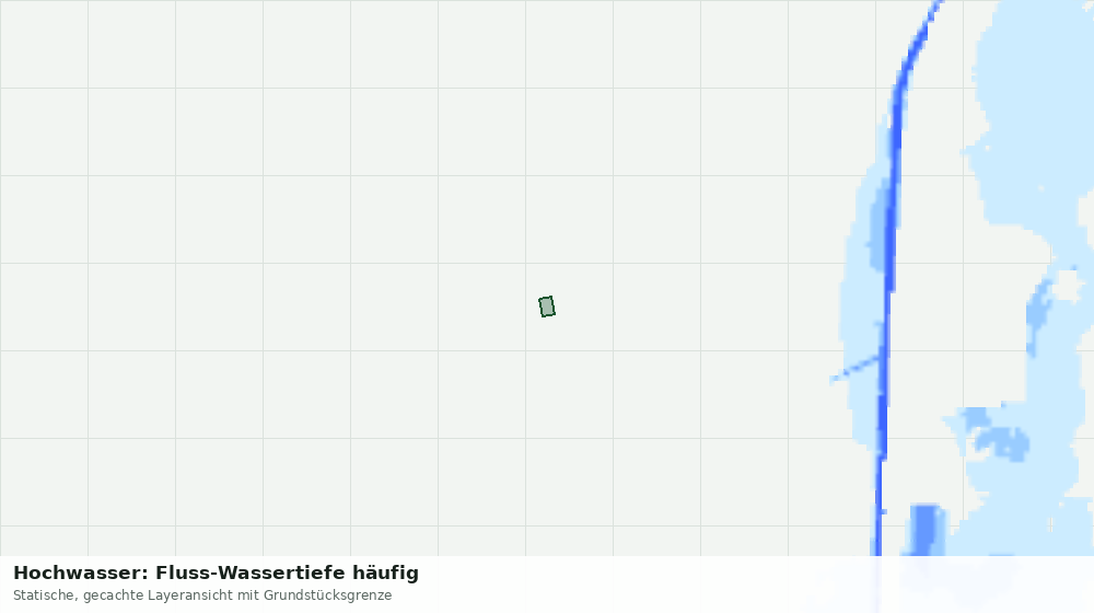 Statische Kartenansicht: Hochwasser: Fluss-Wassertiefe häufig