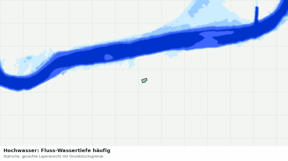 Statische Kartenansicht: Hochwasser: Fluss-Wassertiefe häufig
