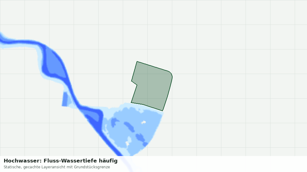 Statische Kartenansicht: Hochwasser: Fluss-Wassertiefe häufig