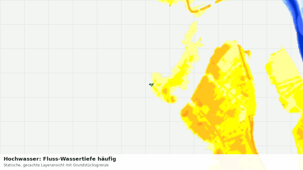 Statische Kartenansicht: Hochwasser: Fluss-Wassertiefe häufig