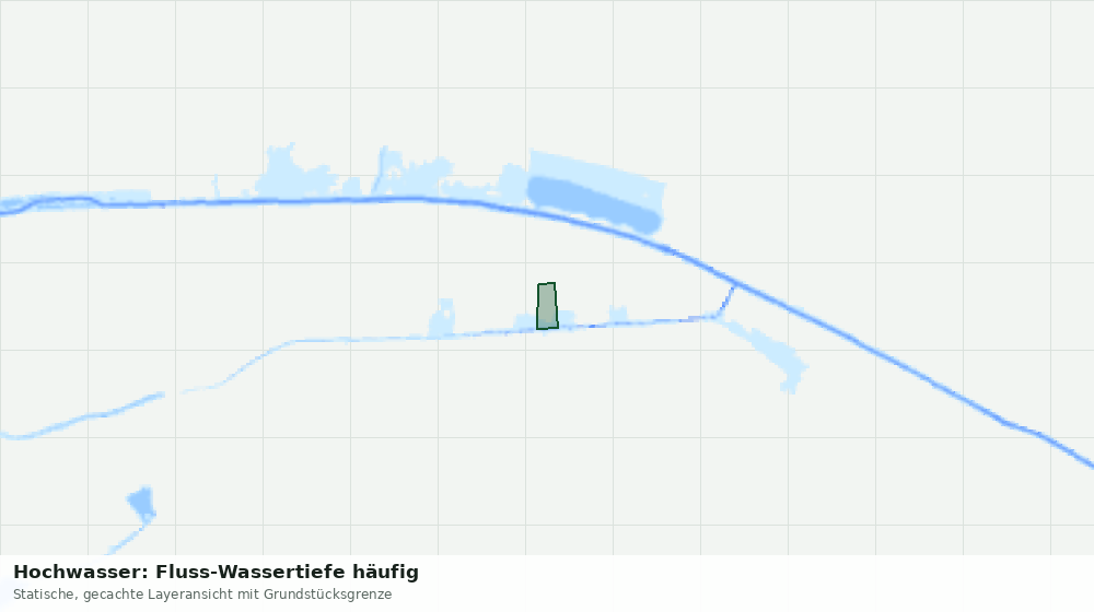 Statische Kartenansicht: Hochwasser: Fluss-Wassertiefe häufig