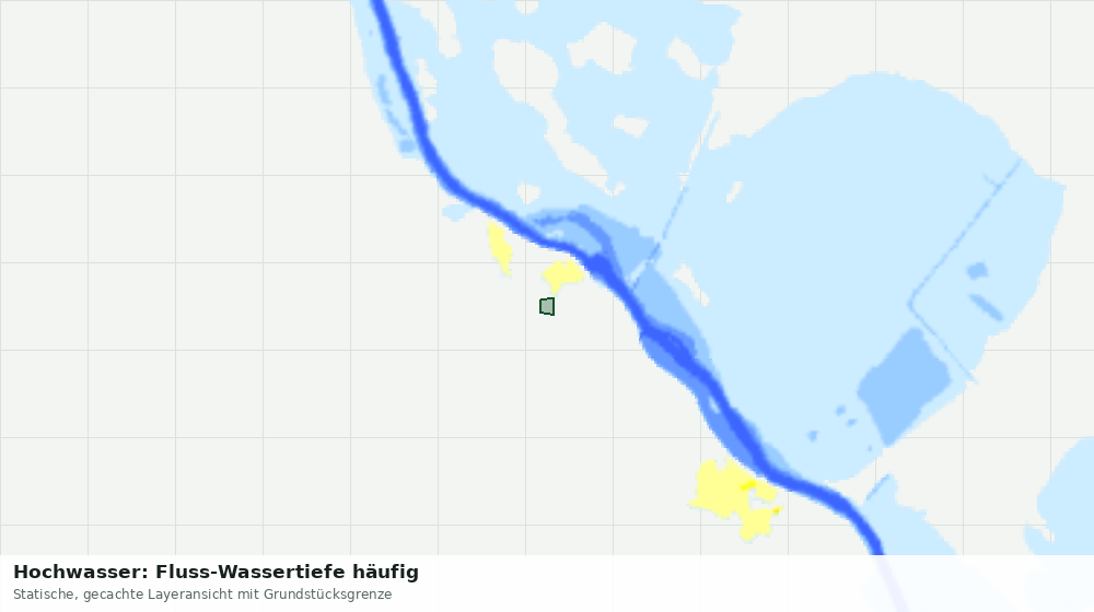 Statische Kartenansicht: Hochwasser: Fluss-Wassertiefe häufig
