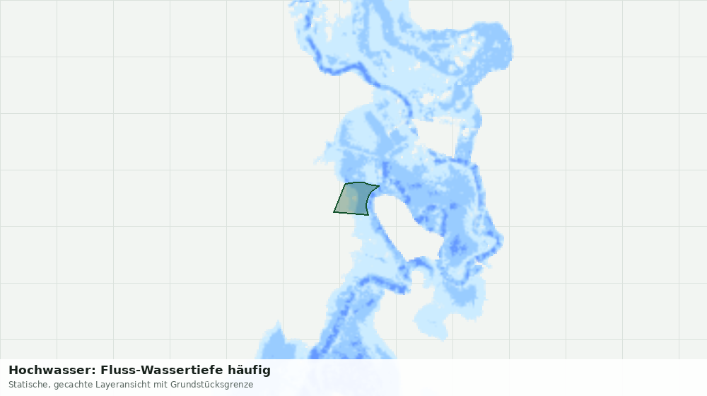 Statische Kartenansicht: Hochwasser: Fluss-Wassertiefe häufig
