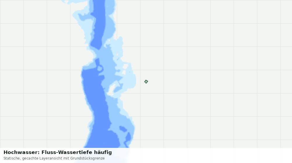 Statische Kartenansicht: Hochwasser: Fluss-Wassertiefe häufig