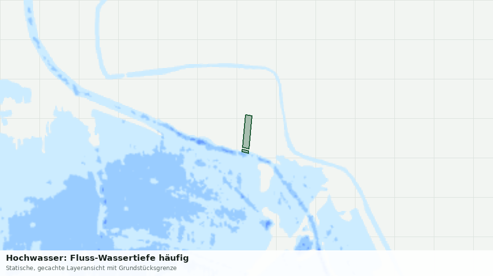 Statische Kartenansicht: Hochwasser: Fluss-Wassertiefe häufig