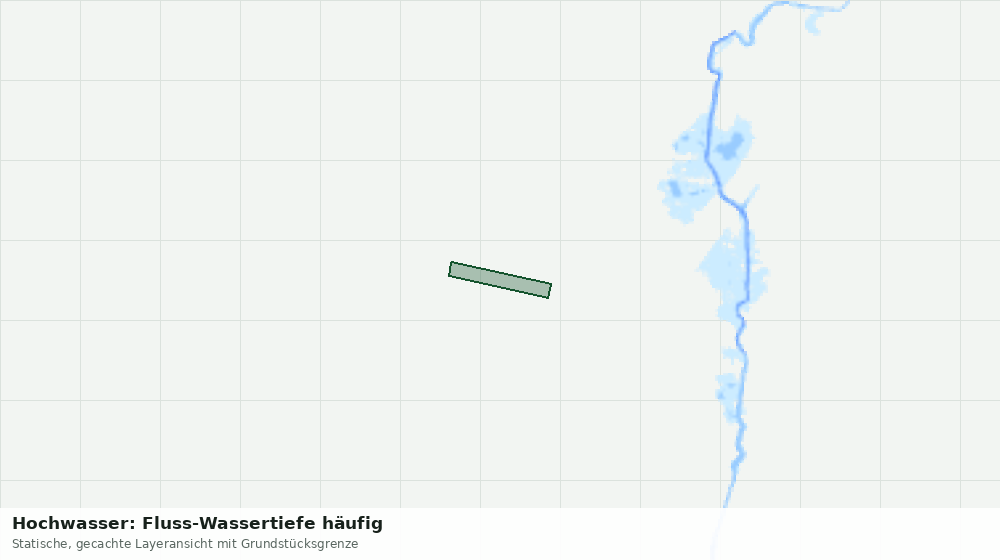 Statische Kartenansicht: Hochwasser: Fluss-Wassertiefe häufig