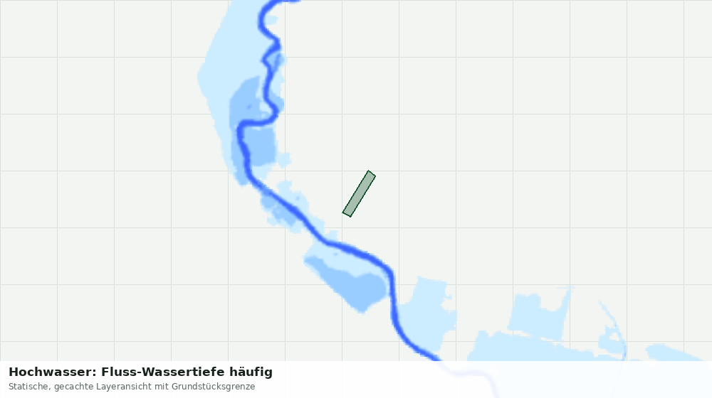 Statische Kartenansicht: Hochwasser: Fluss-Wassertiefe häufig