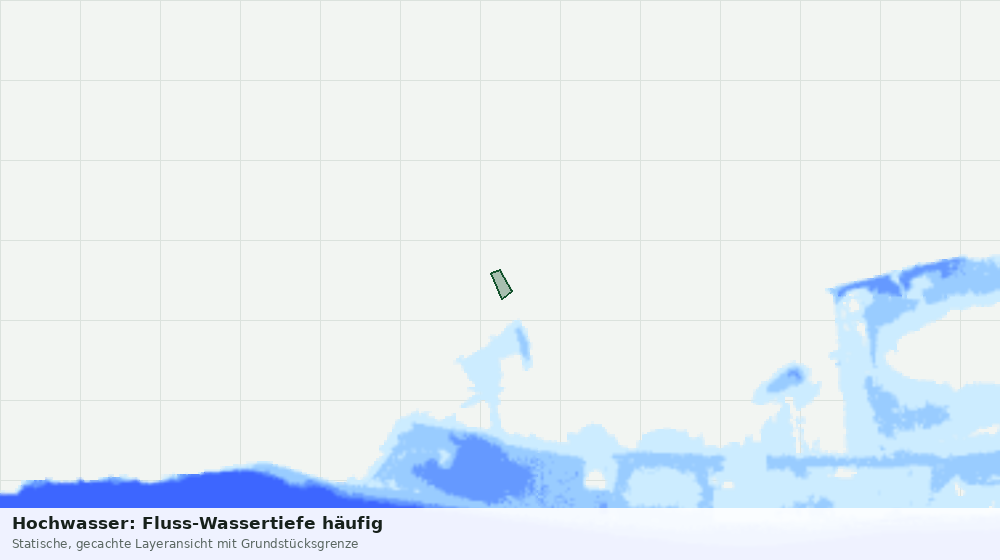 Statische Kartenansicht: Hochwasser: Fluss-Wassertiefe häufig