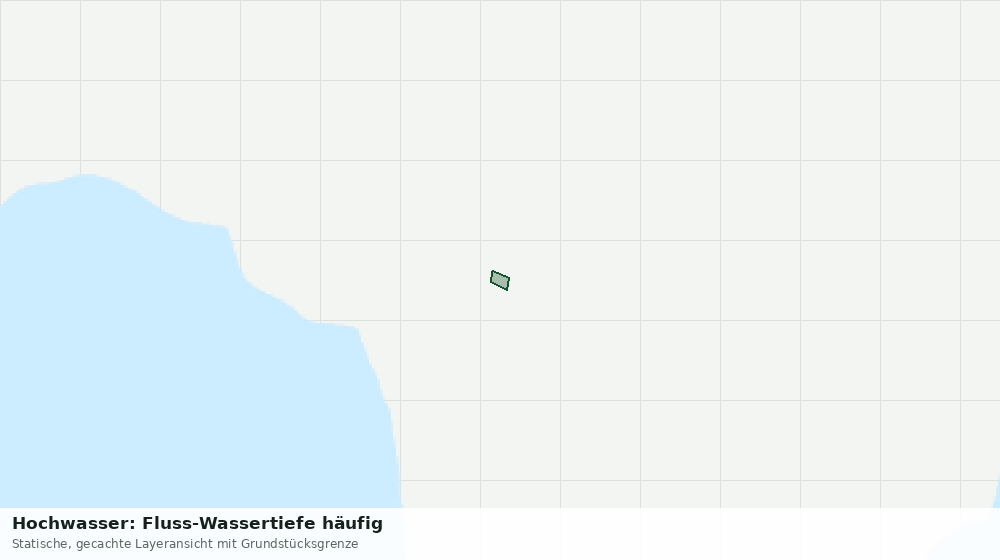 Statische Kartenansicht: Hochwasser: Fluss-Wassertiefe häufig