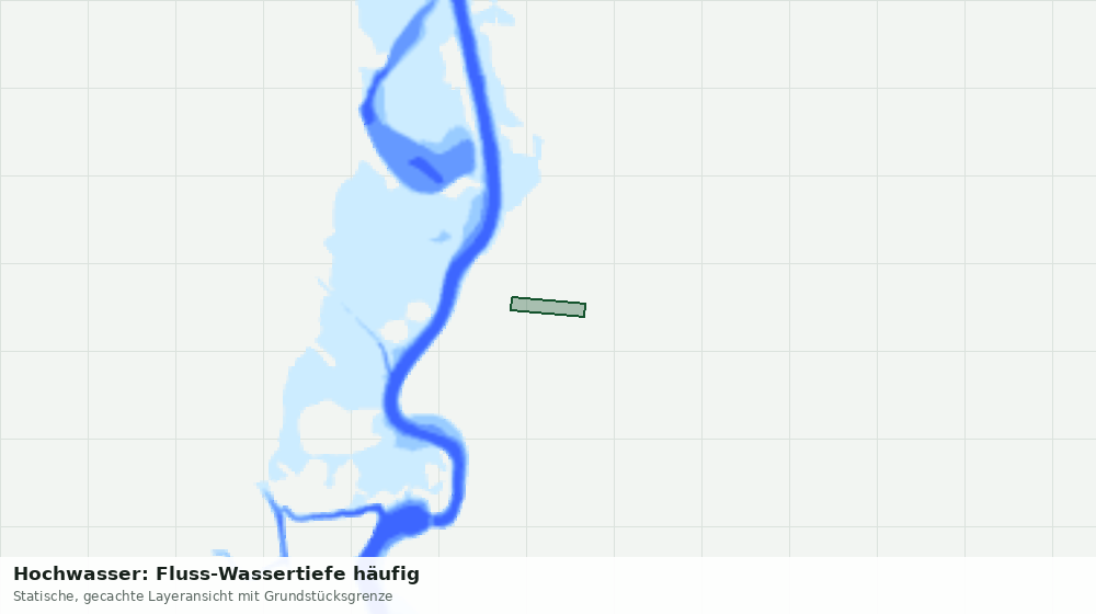 Statische Kartenansicht: Hochwasser: Fluss-Wassertiefe häufig