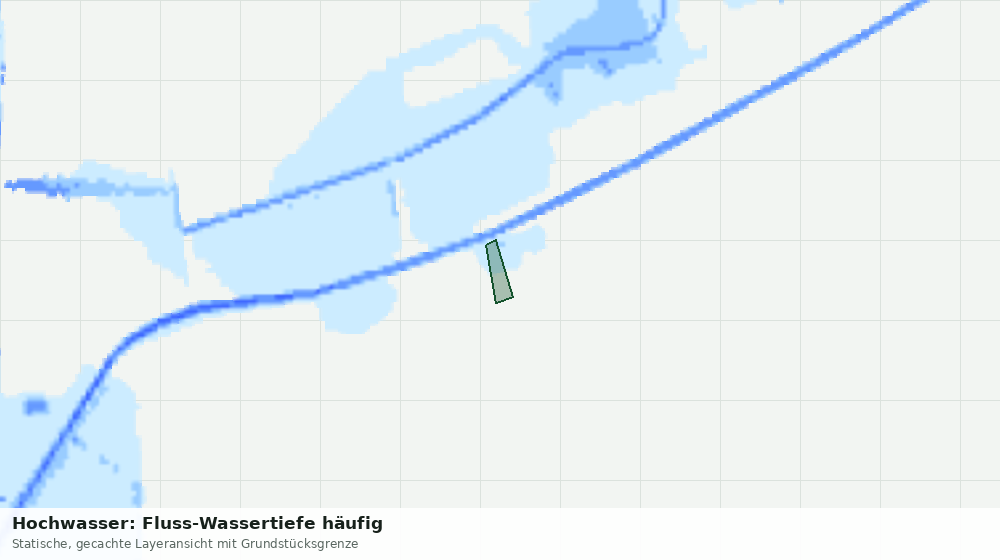 Statische Kartenansicht: Hochwasser: Fluss-Wassertiefe häufig