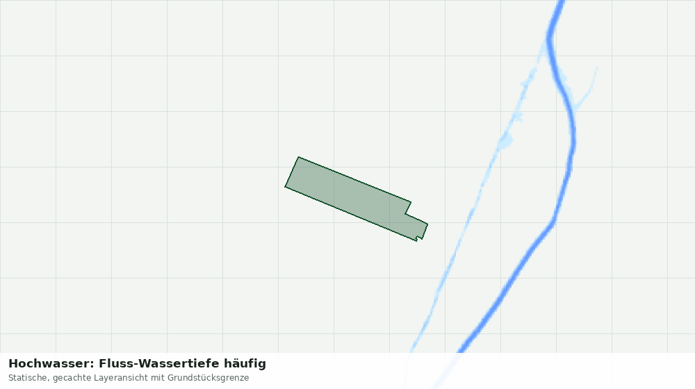 Statische Kartenansicht: Hochwasser: Fluss-Wassertiefe häufig