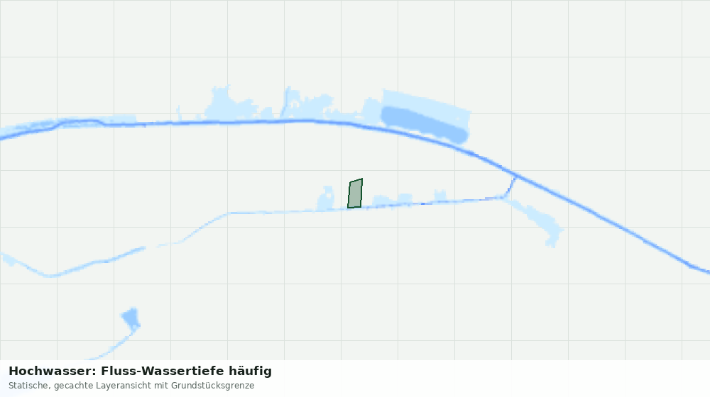 Statische Kartenansicht: Hochwasser: Fluss-Wassertiefe häufig