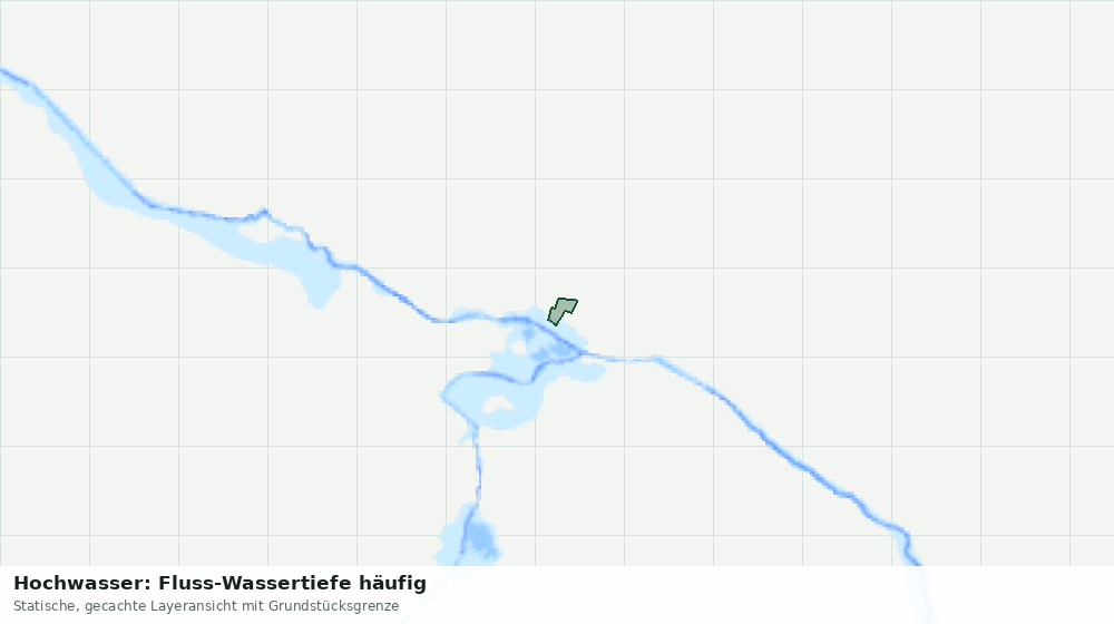 Statische Kartenansicht: Hochwasser: Fluss-Wassertiefe häufig