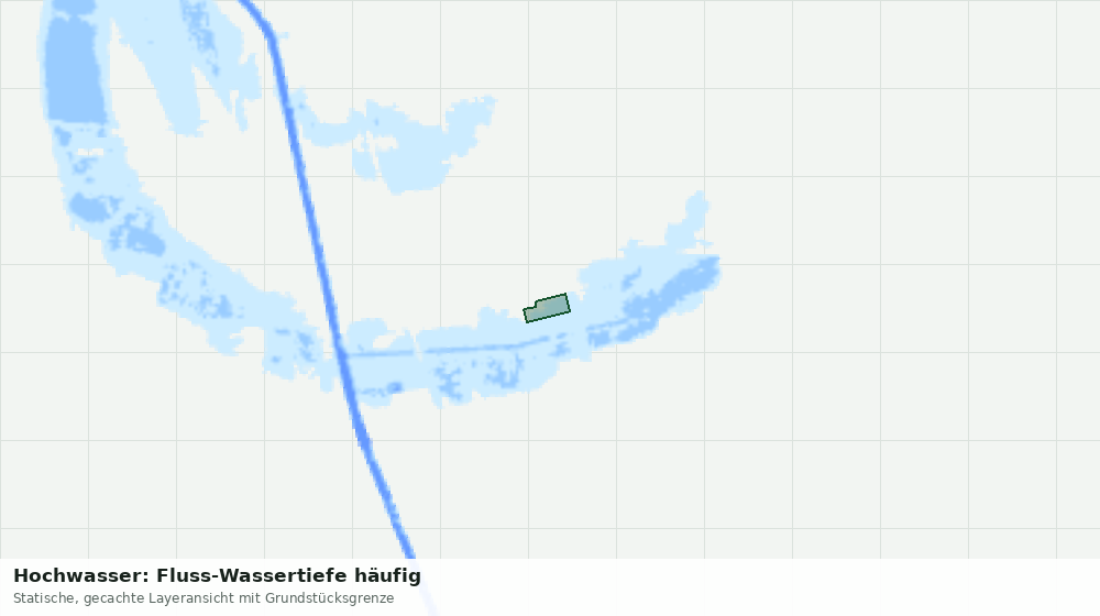 Statische Kartenansicht: Hochwasser: Fluss-Wassertiefe häufig