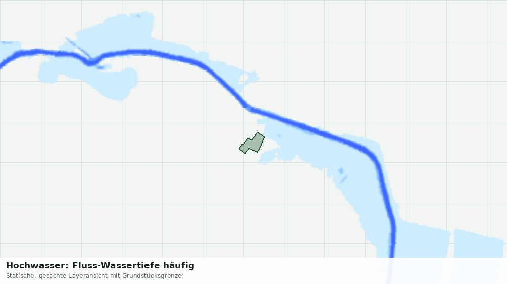 Statische Kartenansicht: Hochwasser: Fluss-Wassertiefe häufig
