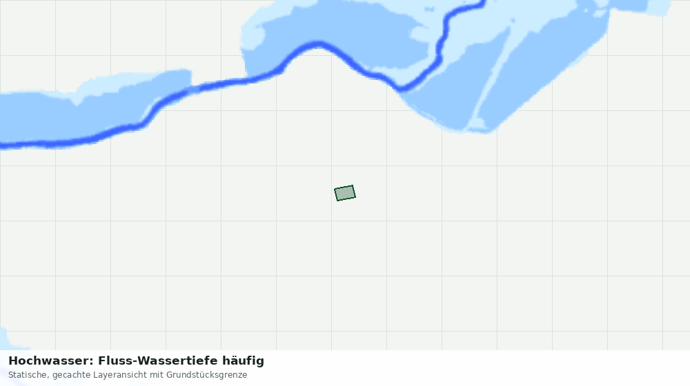 Statische Kartenansicht: Hochwasser: Fluss-Wassertiefe häufig