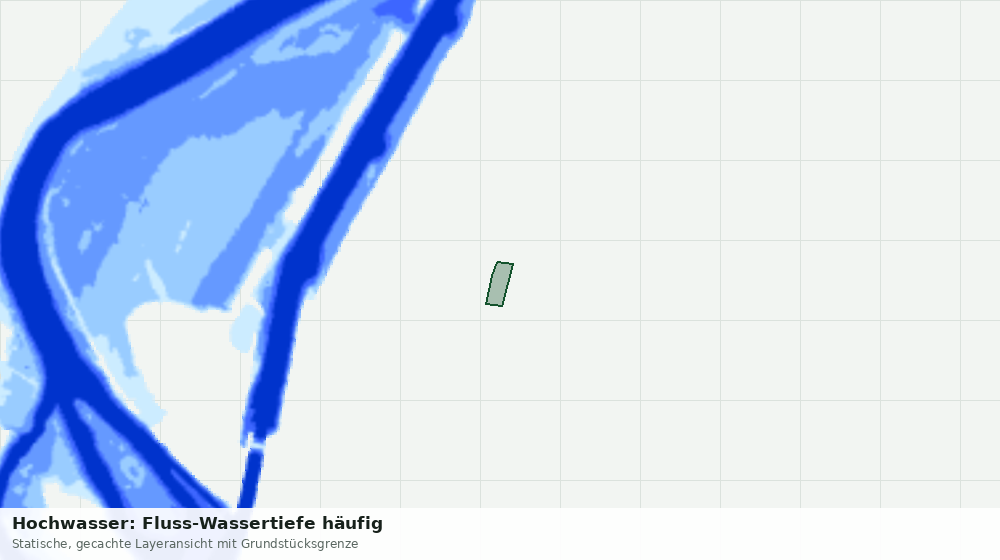 Statische Kartenansicht: Hochwasser: Fluss-Wassertiefe häufig