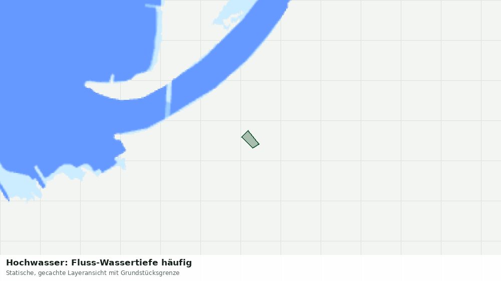 Statische Kartenansicht: Hochwasser: Fluss-Wassertiefe häufig