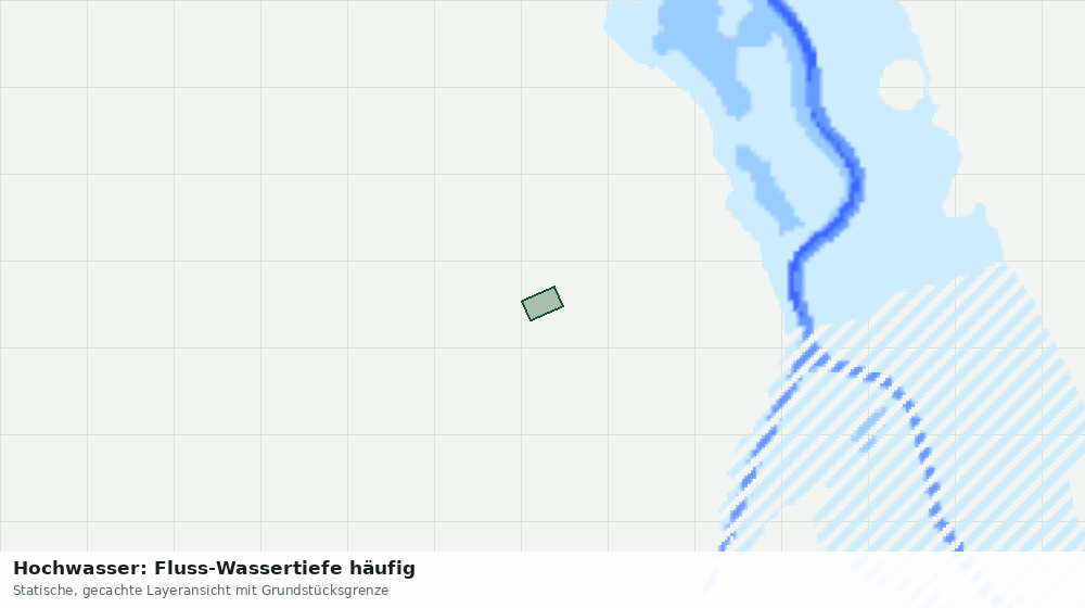Statische Kartenansicht: Hochwasser: Fluss-Wassertiefe häufig