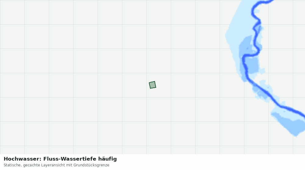 Statische Kartenansicht: Hochwasser: Fluss-Wassertiefe häufig