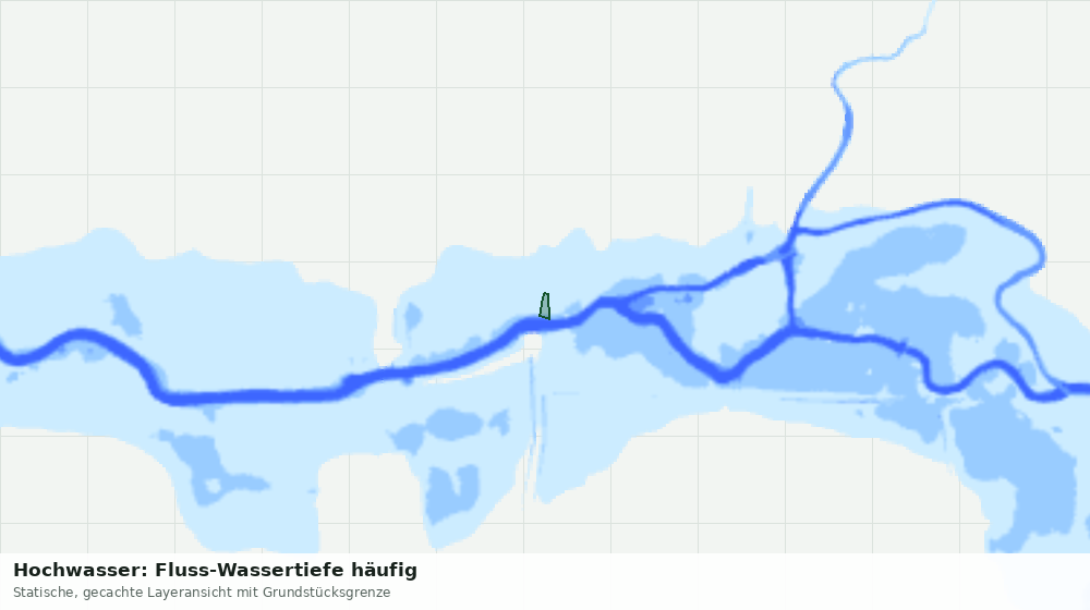 Statische Kartenansicht: Hochwasser: Fluss-Wassertiefe häufig