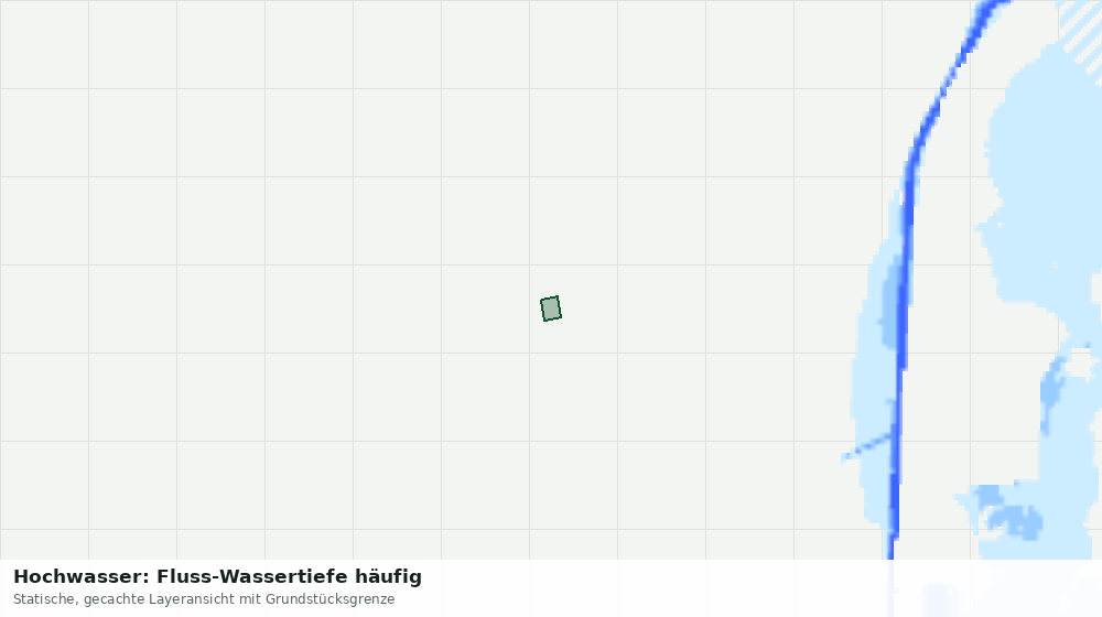 Statische Kartenansicht: Hochwasser: Fluss-Wassertiefe häufig