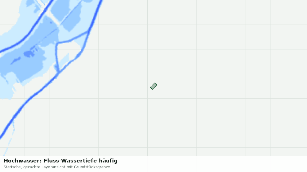 Statische Kartenansicht: Hochwasser: Fluss-Wassertiefe häufig