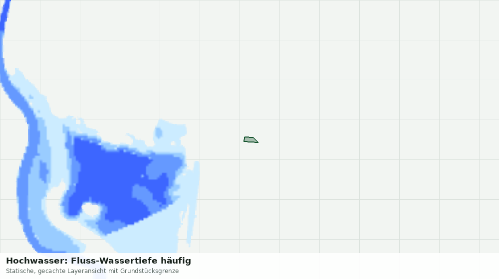 Statische Kartenansicht: Hochwasser: Fluss-Wassertiefe häufig