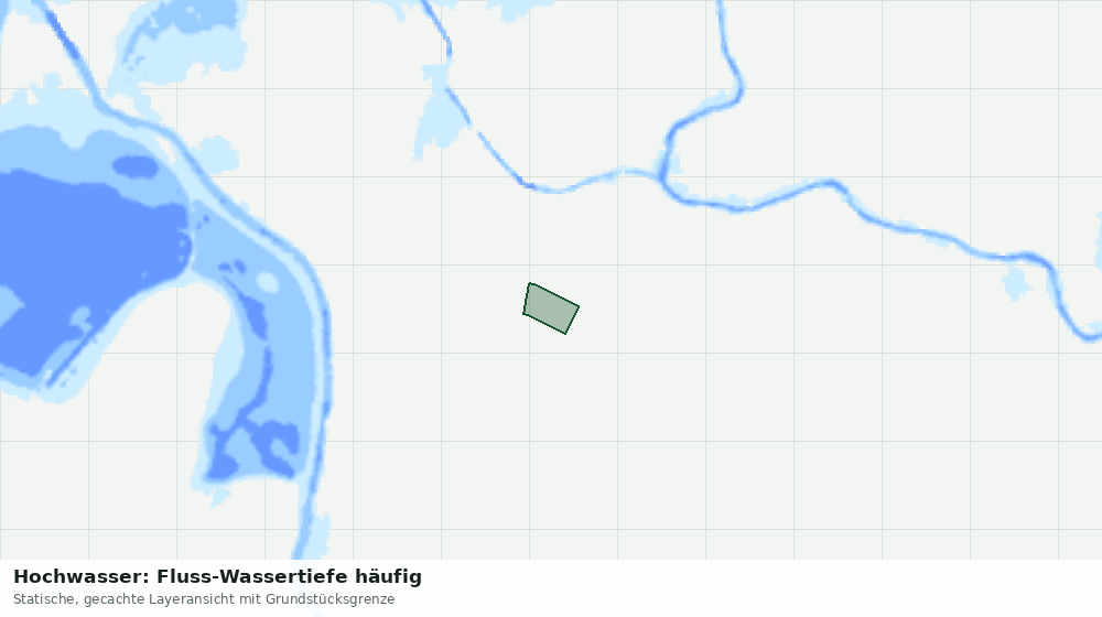 Statische Kartenansicht: Hochwasser: Fluss-Wassertiefe häufig