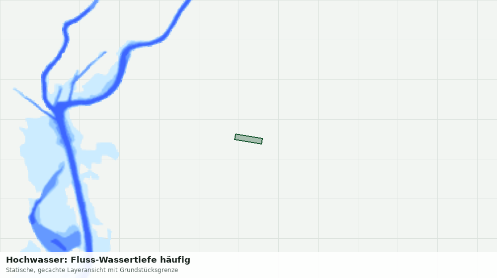 Statische Kartenansicht: Hochwasser: Fluss-Wassertiefe häufig