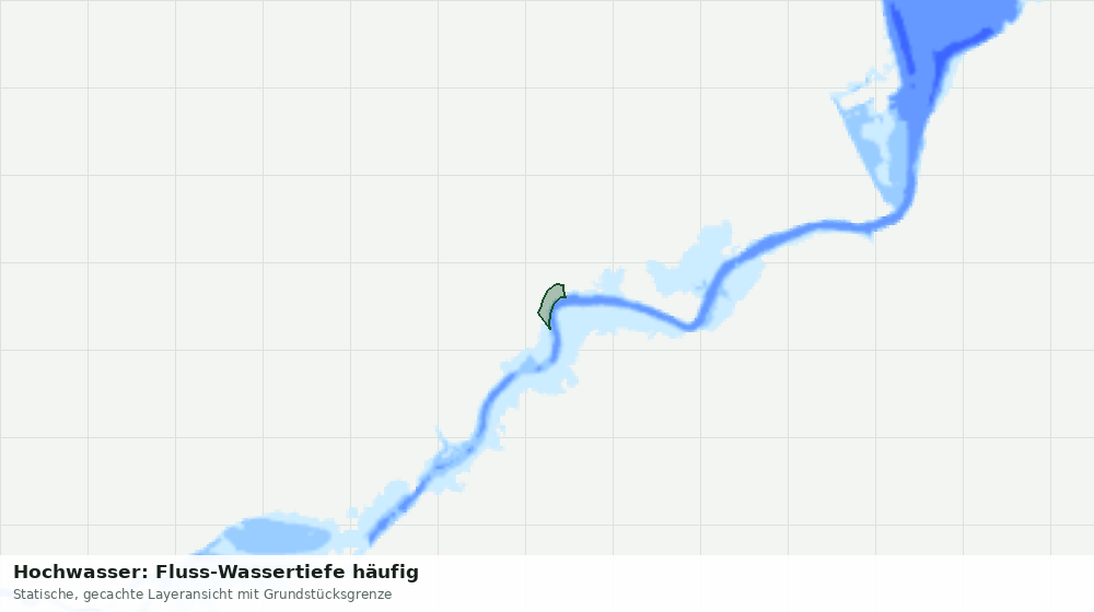 Statische Kartenansicht: Hochwasser: Fluss-Wassertiefe häufig