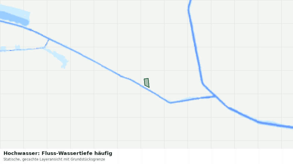 Statische Kartenansicht: Hochwasser: Fluss-Wassertiefe häufig