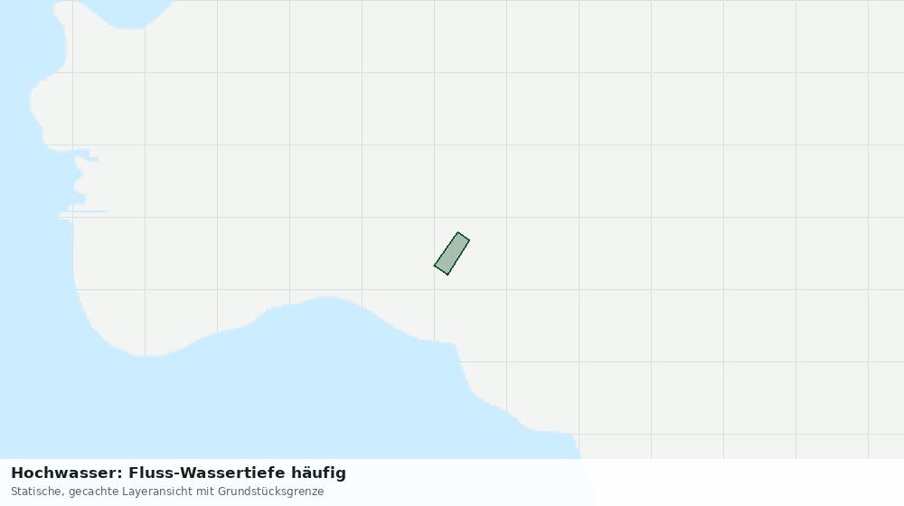 Statische Kartenansicht: Hochwasser: Fluss-Wassertiefe häufig