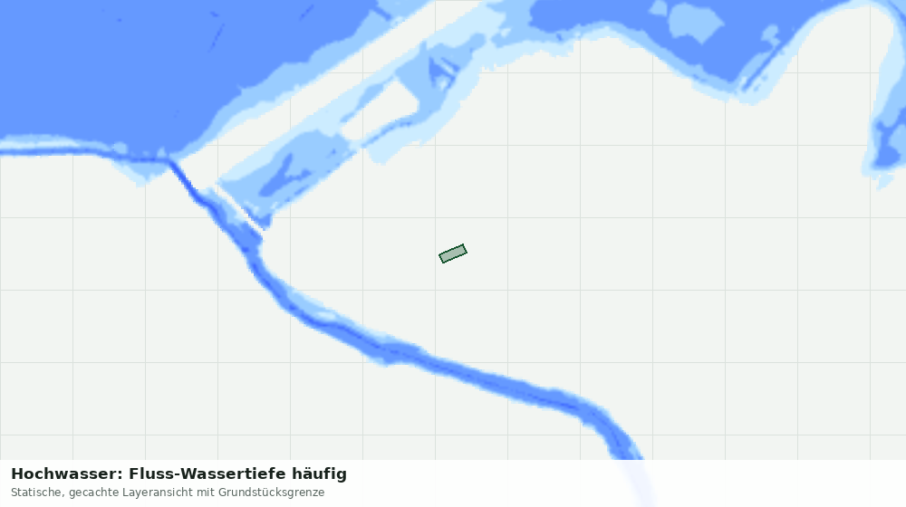 Statische Kartenansicht: Hochwasser: Fluss-Wassertiefe häufig