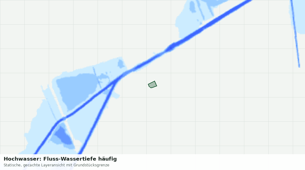 Statische Kartenansicht: Hochwasser: Fluss-Wassertiefe häufig