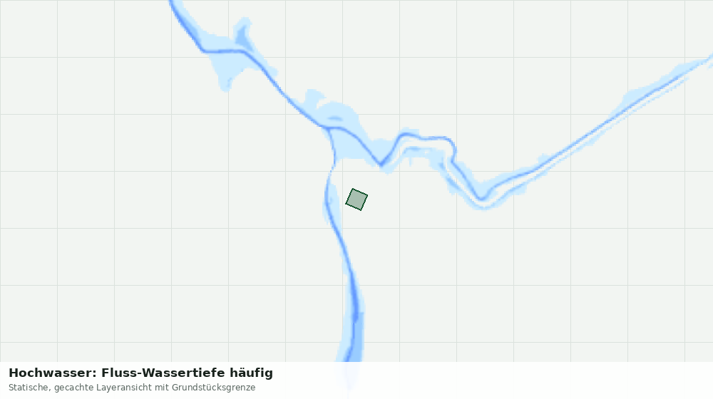 Statische Kartenansicht: Hochwasser: Fluss-Wassertiefe häufig