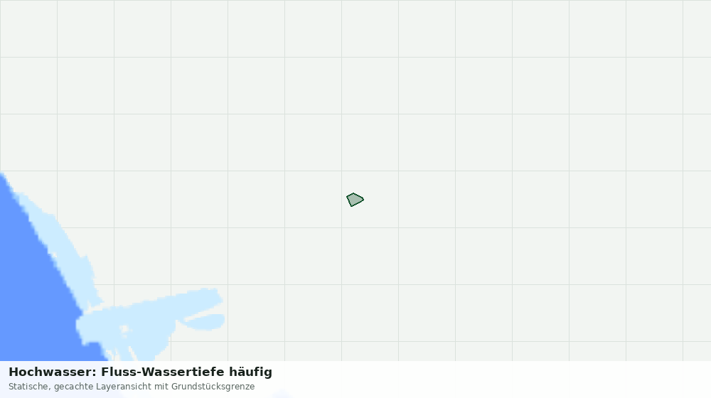 Statische Kartenansicht: Hochwasser: Fluss-Wassertiefe häufig