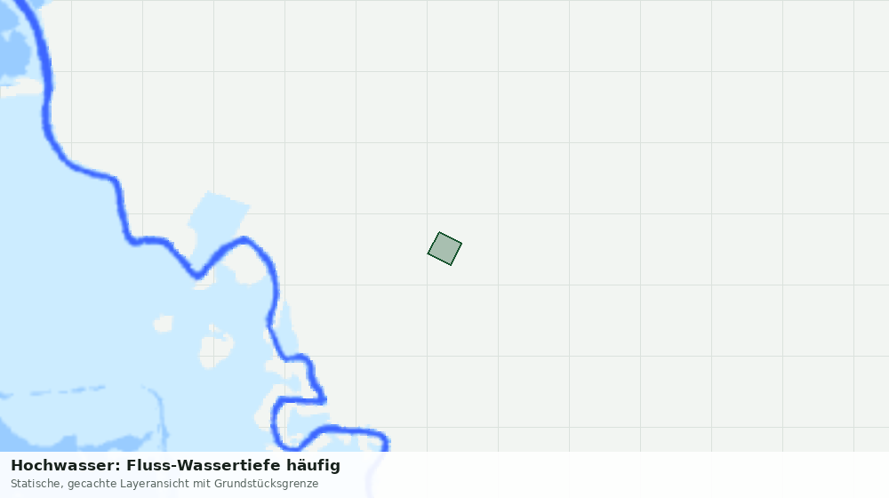 Statische Kartenansicht: Hochwasser: Fluss-Wassertiefe häufig