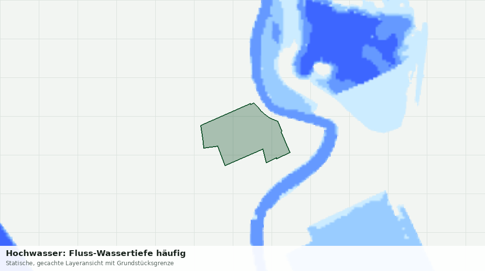 Statische Kartenansicht: Hochwasser: Fluss-Wassertiefe häufig