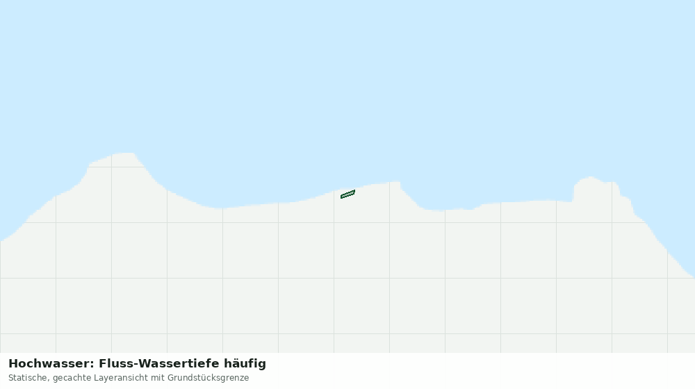 Statische Kartenansicht: Hochwasser: Fluss-Wassertiefe häufig