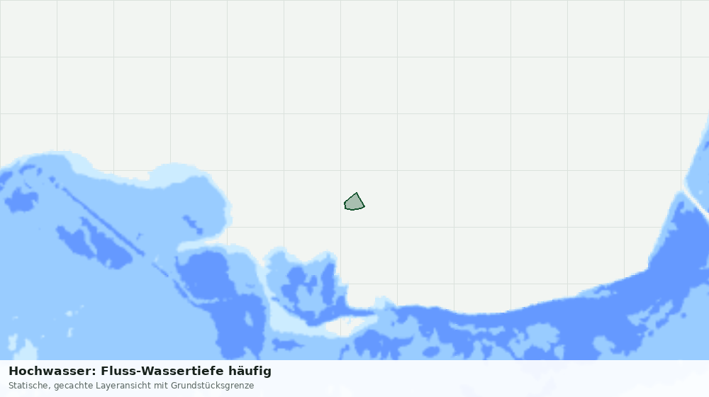 Statische Kartenansicht: Hochwasser: Fluss-Wassertiefe häufig