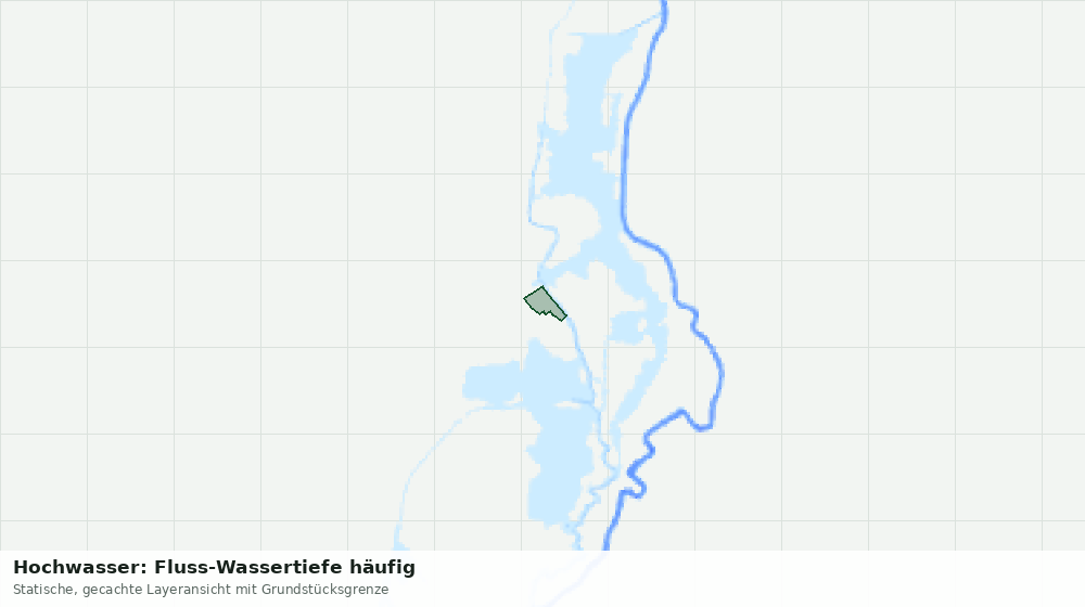 Statische Kartenansicht: Hochwasser: Fluss-Wassertiefe häufig