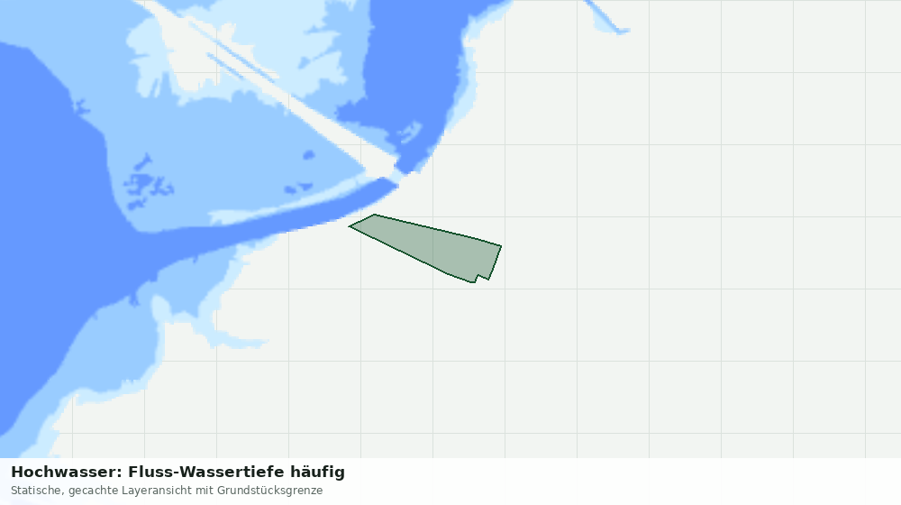 Statische Kartenansicht: Hochwasser: Fluss-Wassertiefe häufig