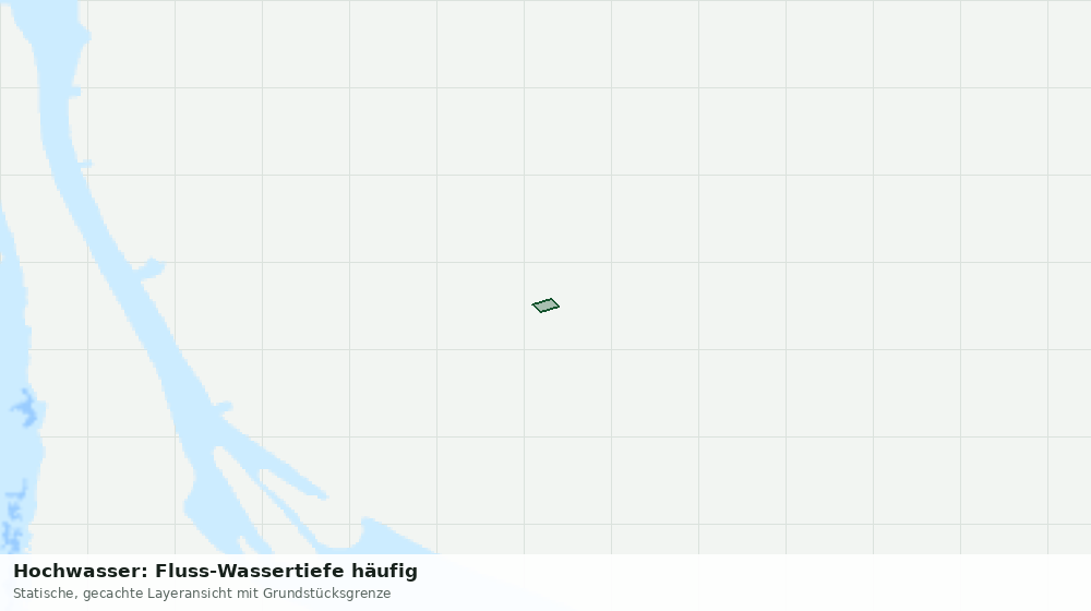Statische Kartenansicht: Hochwasser: Fluss-Wassertiefe häufig